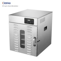 New double layer body 12-16 trays Stainless steel food fruit vegetable pet food nuts herbs dryer dehydrator processing machine